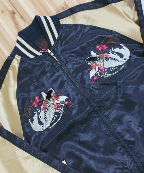 TopIsm（トップイズム）の「スカジャン鯉 孔雀（スカジャン）」 - WEAR