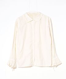 chambre de charme - Malle rip stop モノグラムブラウス NO.005 Malle（マル）の「△Malle cottonモノグラム刺繍ブラウス NO.014
