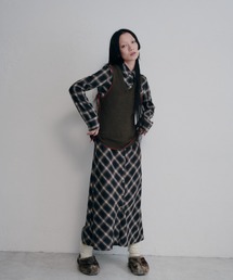 PROVOKE  | OMBRE CHECK SHIRT  DRESS(ワンピース)