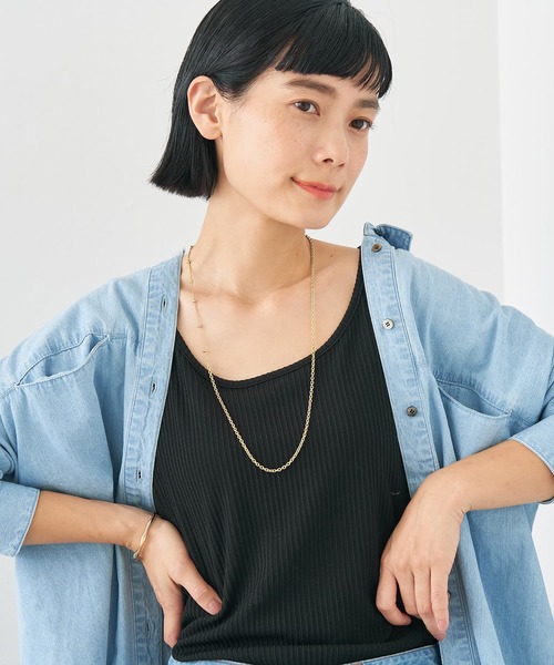 collex（コレックス）の「【dignif】【金属アレルギー対応】ミックスチェーン2WAYネックレス（ネックレス・レディース・ゴールド/シルバー/その他/その他1・フリー）」の4枚目の写真