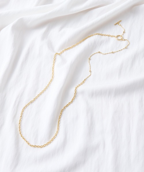 collex（コレックス）の「【dignif】【金属アレルギー対応】ミックスチェーン2WAYネックレス（ネックレス・レディース・ゴールド/シルバー/その他/その他1・フリー）」の2枚目の写真