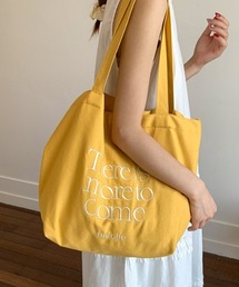 パームリーフ丸バッグ　黄色 トートバッグ（イエロー/黄色系・刺繍）ファッション通販 - ZOZOTOWN