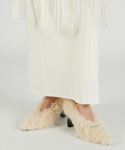 PRANK PROJECT(プランクプロジェクト)の「ファーパンプス / Fur Pumps(パンプス・レディース・アイボリー/グレー・38/36/37)」の5枚目の写真