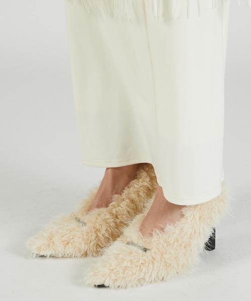 PRANK PROJECT(プランクプロジェクト)の「ファーパンプス / Fur Pumps(パンプス・レディース・アイボリー/グレー・38/36/37)」の6枚目の写真
