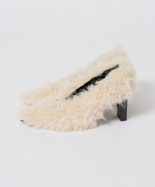 PRANK PROJECT(プランクプロジェクト)の「ファーパンプス / Fur Pumps(パンプス・レディース・アイボリー/グレー・38/36/37)」の15枚目の写真