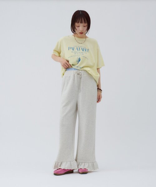 w closet(ダブルクローゼット)の「【25AW】アイスプリントBIGTee(Tシャツ/カットソー・レディース・アイボリー/ピンク/イエロー・FREE)」の6枚目の写真