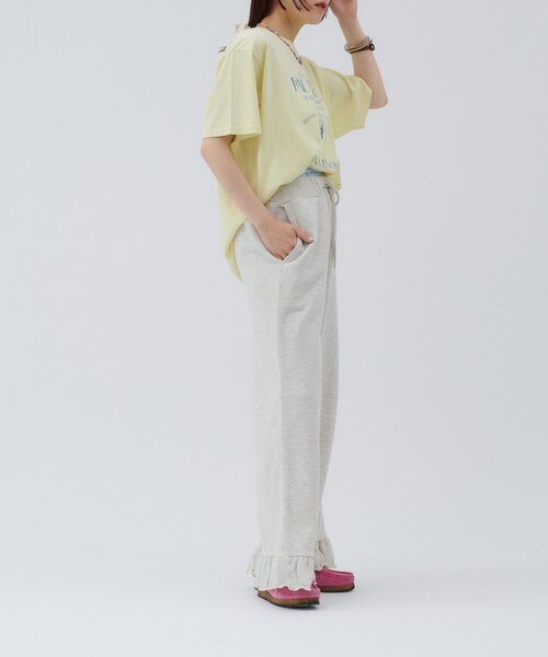 w closet(ダブルクローゼット)の「【25AW】アイスプリントBIGTee(Tシャツ/カットソー・レディース・アイボリー/ピンク/イエロー・FREE)」の7枚目の写真