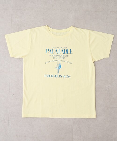 w closet(ダブルクローゼット)の「【25AW】アイスプリントBIGTee(Tシャツ/カットソー・レディース・アイボリー/ピンク/イエロー・FREE)」の10枚目の写真