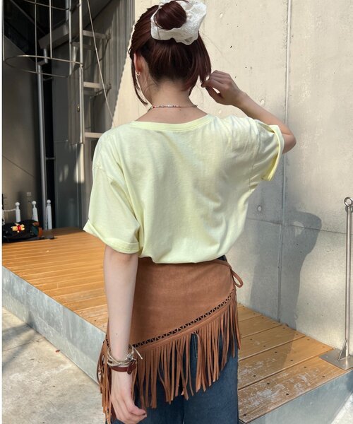 w closet(ダブルクローゼット)の「【25AW】アイスプリントBIGTee(Tシャツ/カットソー・レディース・アイボリー/ピンク/イエロー・FREE)」の14枚目の写真
