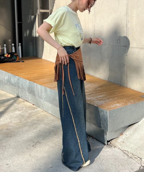 w closet(ダブルクローゼット)の「【25AW】アイスプリントBIGTee(Tシャツ/カットソー・レディース・アイボリー/ピンク/イエロー・FREE)」の20枚目の写真