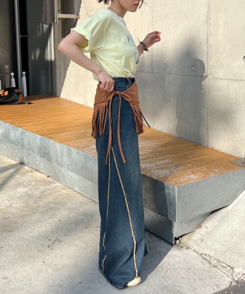 w closet(ダブルクローゼット)の「【25AW】アイスプリントBIGTee(Tシャツ/カットソー・レディース・アイボリー/ピンク/イエロー・FREE)」の21枚目の写真