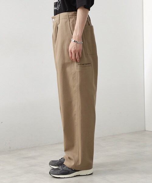 THE SHOP TK (ザ ショップ ティーケー )の「ツイルチノワイドパンツ(その他パンツ・メンズ・チャコールグレー/サンドベージュ・02/03/04)」の12枚目の写真