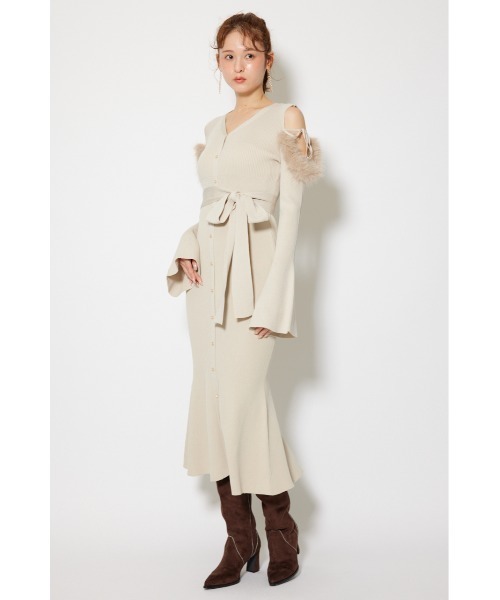 未使用ヘンネHAENGNAE2wayファーワンピース 未使用ヘンネHAENGNAE2wayファーワンピース
