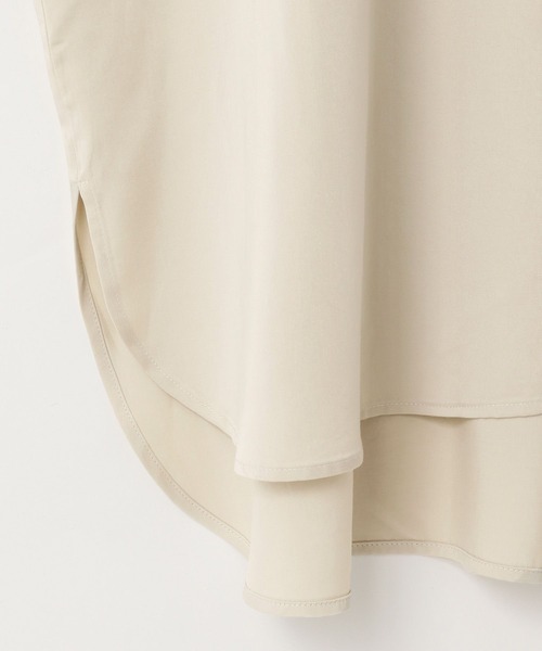 LOWRYS FARM（ローリーズファーム）の「スウェードライクシャツ　580210（シャツ/ブラウス・レディース・ベージュ/ブラウン/チャコールグレー・FREE）」の9枚目の写真