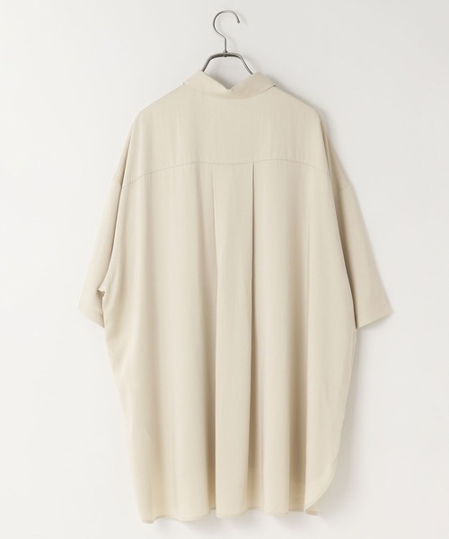 LOWRYS FARM（ローリーズファーム）の「スウェードライクシャツ　580210（シャツ/ブラウス・レディース・ベージュ/ブラウン/チャコールグレー・FREE）」の5枚目の写真