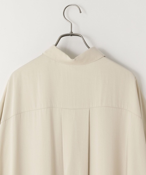 LOWRYS FARM（ローリーズファーム）の「スウェードライクシャツ　580210（シャツ/ブラウス・レディース・ベージュ/ブラウン/チャコールグレー・FREE）」の10枚目の写真