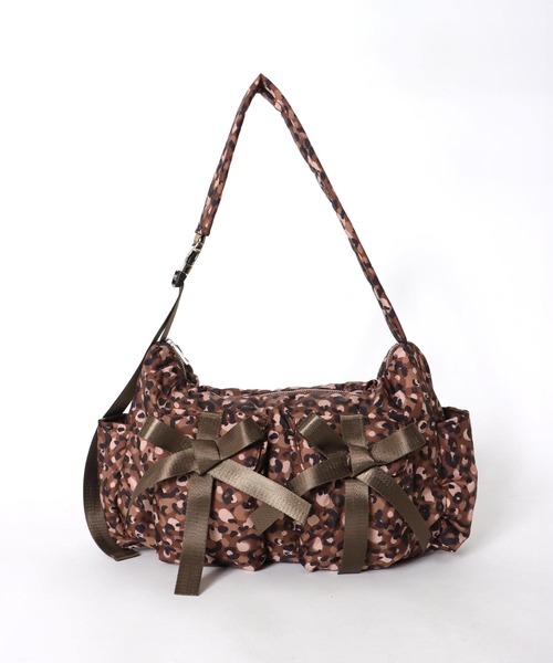 Three Four Time（ｽﾘｰﾌｫｰﾀｲﾑ）の「【Casselini】リボンボリュームショルダー（ショルダーバッグ・レディース・ブラウン・FREE）」の5枚目の写真