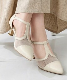 LibertyDoll（リバティードール）の「Tストラップセパレートチュールパンプス（パンプス）」