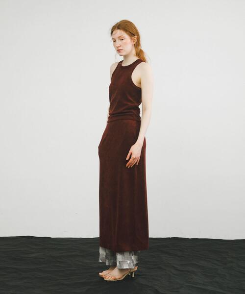 LAATO（ラート）の「tank skirt set（スカート・レディース・ブラック/ブラウン/ライトグレー・FREE）」の3枚目の写真