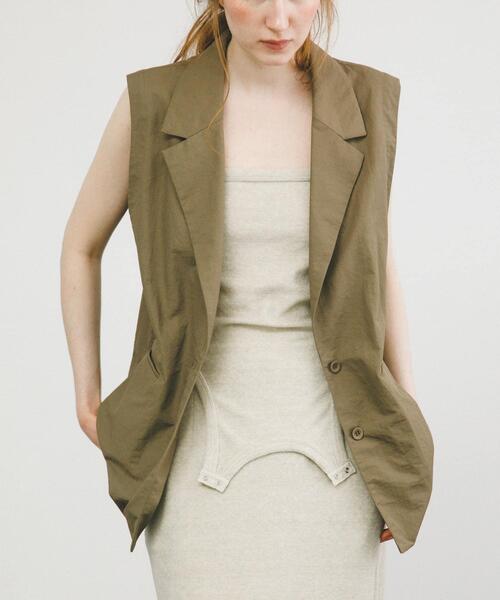 LAATO（ラート）の「tank skirt set（スカート・レディース・ブラック/ブラウン/ライトグレー・FREE）」の7枚目の写真