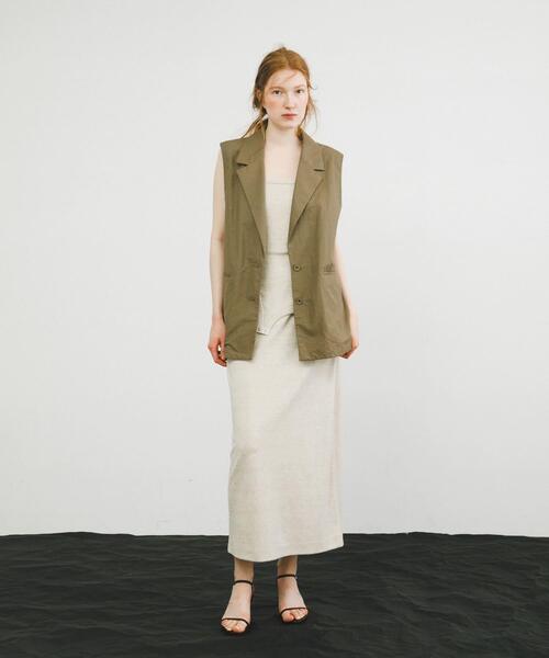 LAATO（ラート）の「tank skirt set（スカート・レディース・ブラック/ブラウン/ライトグレー・FREE）」の8枚目の写真