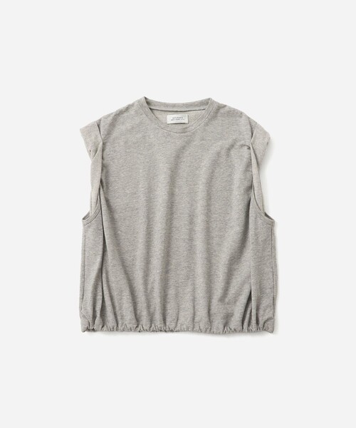 Saturdays NYC(サタデーズ ニューヨークシティ )の「Arisa Twisted Sleeve Top(Tシャツ/カットソー・レディース・グレー/ネイビー/ワイン・M/S)」の2枚目の写真