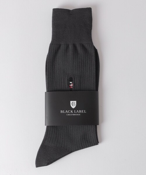 BLACK LABEL CRESTBRIDGE（ブラックレーベル・クレストブリッジ）の「ガーズマンソリッドドレスソックス（ソックス/靴下・メンズ・ネイビー/ダークブラウン/レッド系その他3/チャコールグレー/ブラック・FREE）」の3枚目の写真