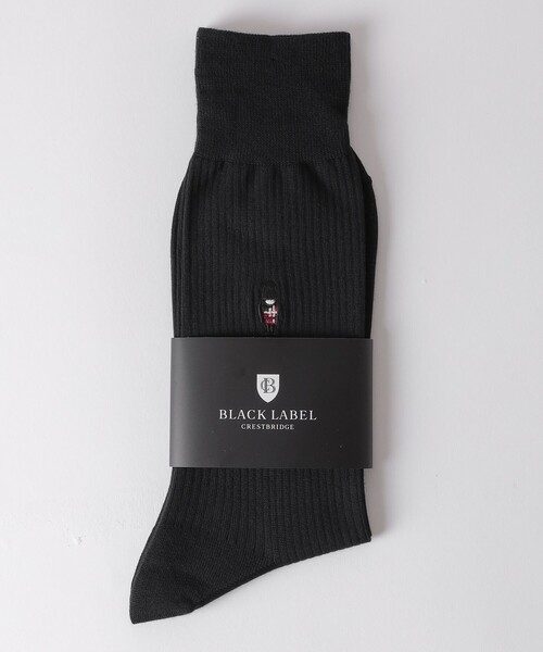 BLACK LABEL CRESTBRIDGE（ブラックレーベル・クレストブリッジ）の「ガーズマンソリッドドレスソックス（ソックス/靴下・メンズ・ネイビー/ダークブラウン/レッド系その他3/チャコールグレー/ブラック・FREE）」の2枚目の写真