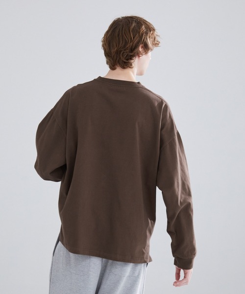 LUENNA(ルエナ)の「【LUENNA】Heavyweight Long Sleeve Tee / ヘビーウェイト ロングスリーブTシャツ(ロンT)(Tシャツ/カットソー・メンズ・ホワイト/ブラウン/チャコールグレー/ブラック/グリーン・S/M/L)」の7枚目の写真