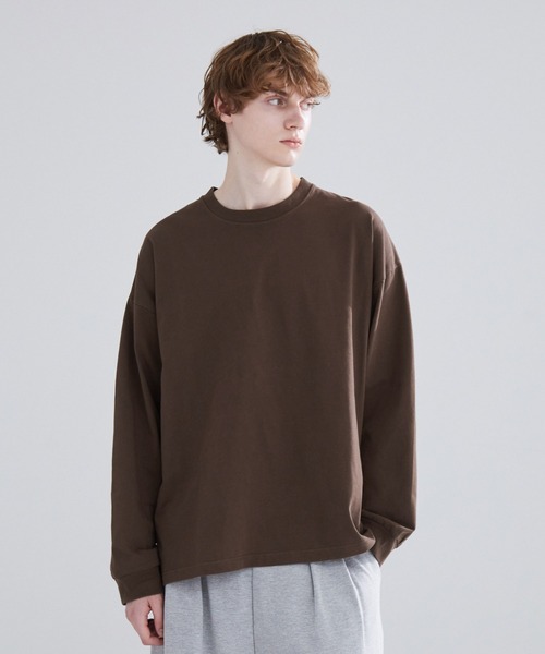 LUENNA(ルエナ)の「【LUENNA】Heavyweight Long Sleeve Tee / ヘビーウェイト ロングスリーブTシャツ(ロンT)(Tシャツ/カットソー・メンズ・ホワイト/ブラウン/チャコールグレー/ブラック/グリーン・S/M/L)」の8枚目の写真