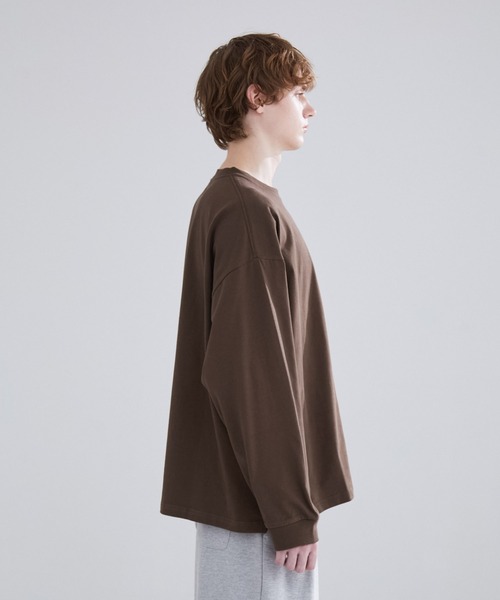 LUENNA(ルエナ)の「【LUENNA】Heavyweight Long Sleeve Tee / ヘビーウェイト ロングスリーブTシャツ(ロンT)(Tシャツ/カットソー・メンズ・ホワイト/ブラウン/チャコールグレー/ブラック/グリーン・S/M/L)」の9枚目の写真