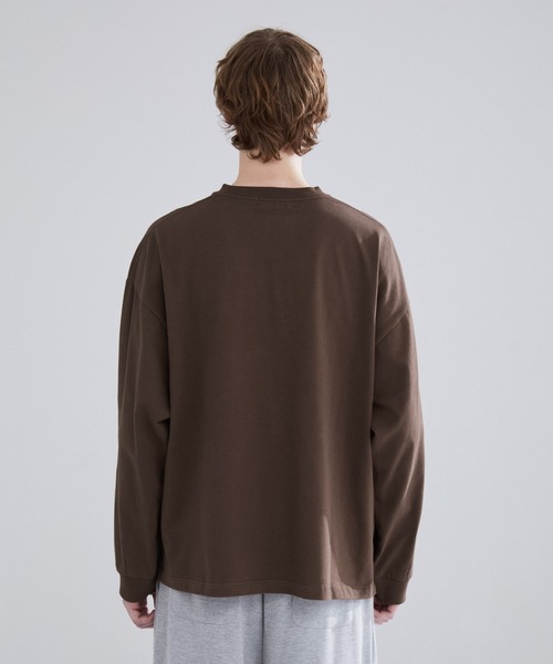 LUENNA(ルエナ)の「【LUENNA】Heavyweight Long Sleeve Tee / ヘビーウェイト ロングスリーブTシャツ(ロンT)(Tシャツ/カットソー・メンズ・ホワイト/ブラウン/チャコールグレー/ブラック/グリーン・S/M/L)」の10枚目の写真