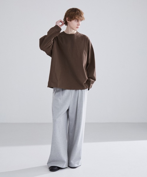LUENNA(ルエナ)の「【LUENNA】Heavyweight Long Sleeve Tee / ヘビーウェイト ロングスリーブTシャツ(ロンT)(Tシャツ/カットソー・メンズ・ホワイト/ブラウン/チャコールグレー/ブラック/グリーン・S/M/L)」の11枚目の写真