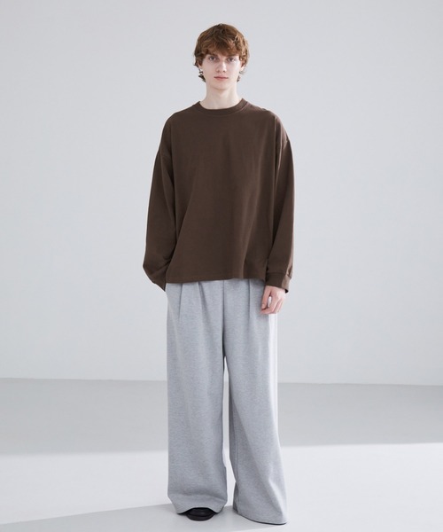 LUENNA(ルエナ)の「【LUENNA】Heavyweight Long Sleeve Tee / ヘビーウェイト ロングスリーブTシャツ(ロンT)(Tシャツ/カットソー・メンズ・ホワイト/ブラウン/チャコールグレー/ブラック/グリーン・S/M/L)」の12枚目の写真