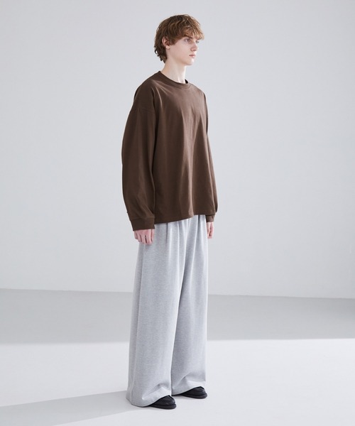 LUENNA(ルエナ)の「【LUENNA】Heavyweight Long Sleeve Tee / ヘビーウェイト ロングスリーブTシャツ(ロンT)(Tシャツ/カットソー・メンズ・ホワイト/ブラウン/チャコールグレー/ブラック/グリーン・S/M/L)」の15枚目の写真