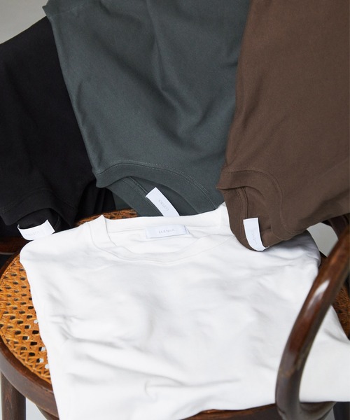 LUENNA(ルエナ)の「【LUENNA】Heavyweight Long Sleeve Tee / ヘビーウェイト ロングスリーブTシャツ(ロンT)(Tシャツ/カットソー・メンズ・ホワイト/ブラウン/チャコールグレー/ブラック/グリーン・S/M/L)」の22枚目の写真