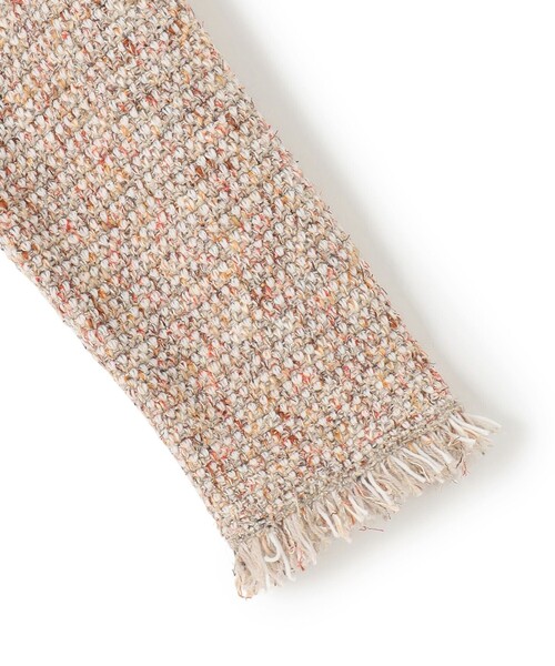 見上愛さん着用/GLOW11月号掲載】ツイード ニット ジャケット（ノー