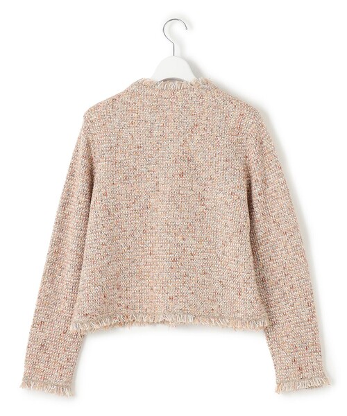 ツイード ニット ジャケット（ノーカラージャケット）｜23区 L