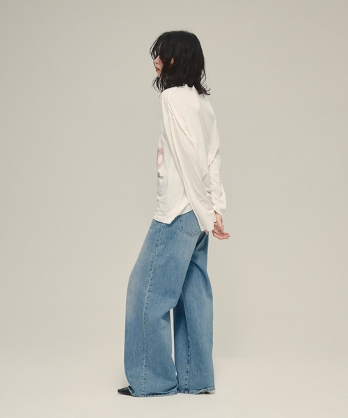 eL（エル）の「【eL】Cherry Tee LS/593012（Tシャツ/カットソー・レディース・オフホワイト/グレー・FREE）」の22枚目の写真