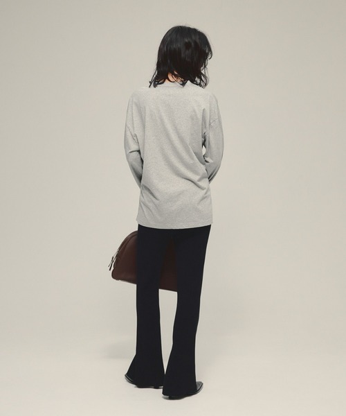 eL（エル）の「【eL】Cherry Tee LS/593012（Tシャツ/カットソー・レディース・オフホワイト/グレー・FREE）」の7枚目の写真