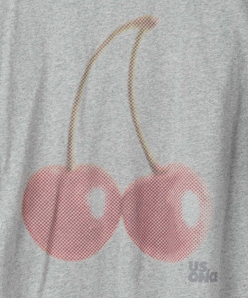 eL（エル）の「【eL】Cherry Tee LS/593012（Tシャツ/カットソー・レディース・オフホワイト/グレー・FREE）」の6枚目の写真