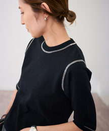 FRAMeWORK（フレームワーク）の「カラーステッチサーマルコンパクトトップス（Tシャツ/カットソー）」