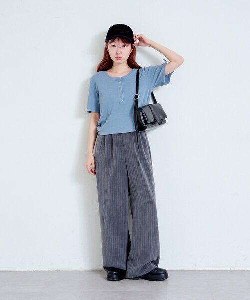 Kastane（カスタネ）の「【新色追加/2WAY/500mlペットボトル収納可】フラップワイドマルチBAG（トートバッグ・レディース・ベージュ/ブラック/アイボリー・FREE）」の6枚目の写真