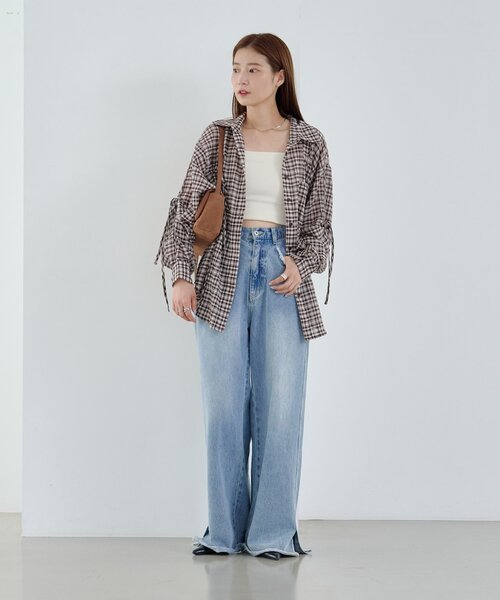 Kastane（カスタネ）の「【新色追加/2WAY/500mlペットボトル収納可】フラップワイドマルチBAG（トートバッグ・レディース・ベージュ/ブラック/アイボリー・FREE）」の15枚目の写真