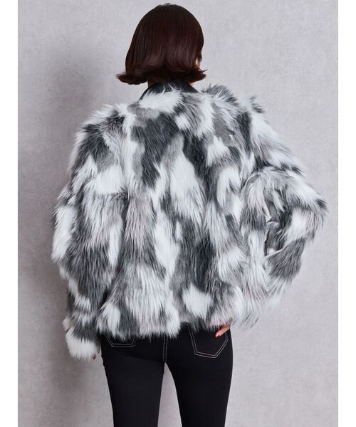 レイヤードエコファーライダースジャケット（ライダース