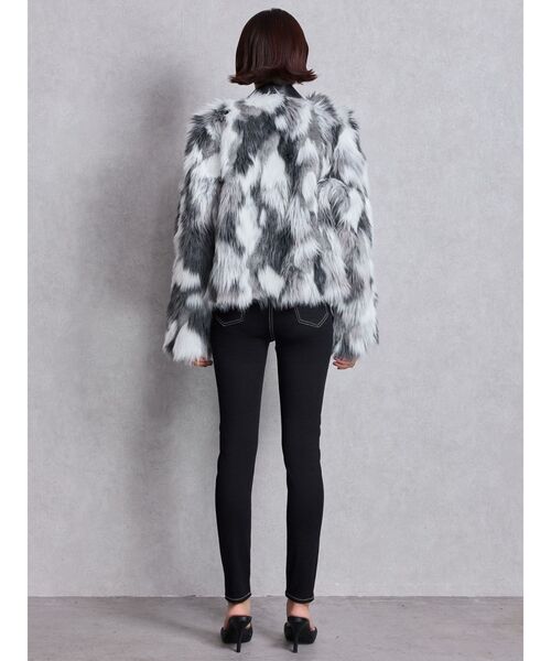 レイヤードエコファーライダースジャケット（ライダースジャケット