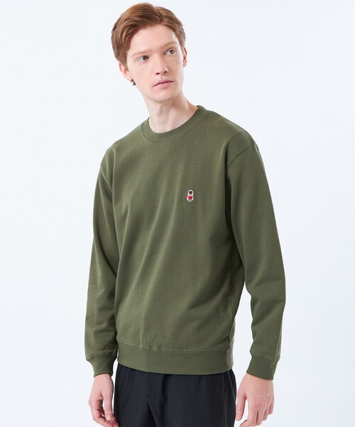 MACKINTOSH PHILOSOPHY（ﾏｯｷﾝﾄｯｼｭ ﾌｨﾛｿﾌｨｰ）の「【WEB&一部店舗限定】バッキンガムベア 10オンス裏パイル ワンポイントクルーネック（Tシャツ/カットソー・メンズ・ブルー系その他3/ホワイト/ダークネイビー/グリーン系その他5・38/40/42）」の2枚目の写真