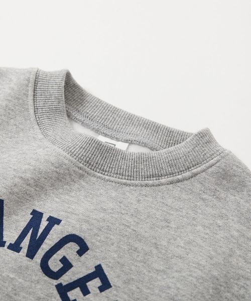 devirock（デビロック）の「デビラボ プリント 裏起毛 BIGシルエットトレーナー（スウェット・キッズ・ピンク系1/ブルー系1/ピンク系2/ブラック系1/グレー系1/ブラック系3/グリーン系2/ベージュ系2/ブラック系2/グリーン系1/ベージュ系1/ブラック系4/ブルー系2/グレー系2・90cm/100cm/110cm/120cm/130cm/140cm/150cm/160cm）」の19枚目の写真