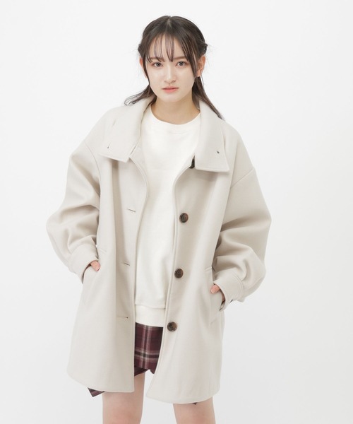 セール】ウーリーテックミドルコート/AND YUA ANY/576811（ステン