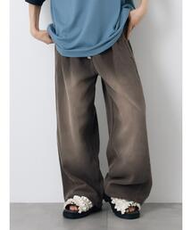 ヴィンテージ加工イージーデニムパンツ